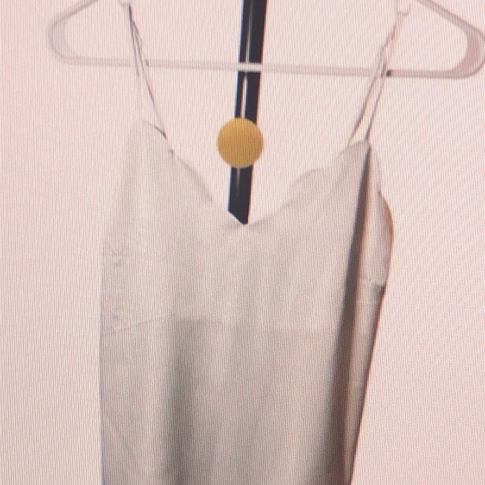 Monteau Ivory Satin Cami Top Size S